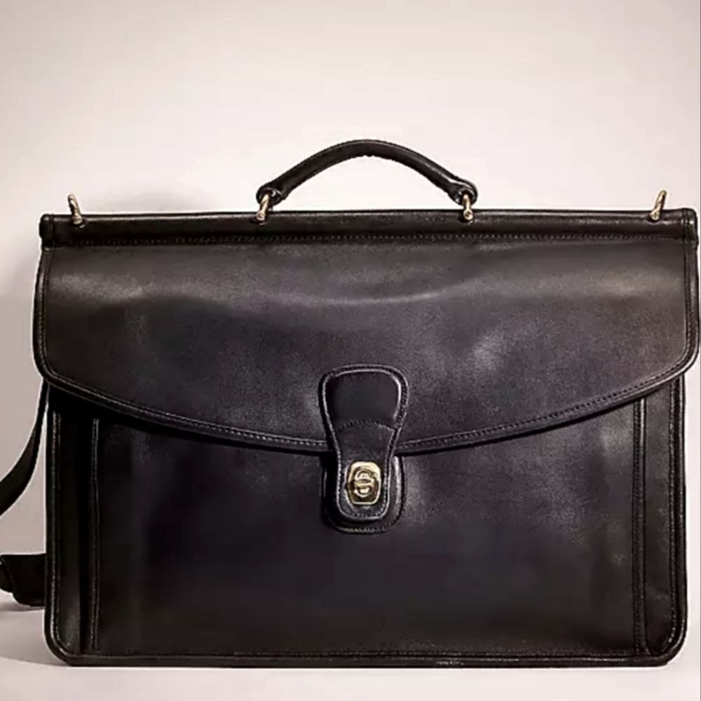 Vintage Coach Beekman Black Satchel/Briefcase -Rare Find - Picture 15 of 16